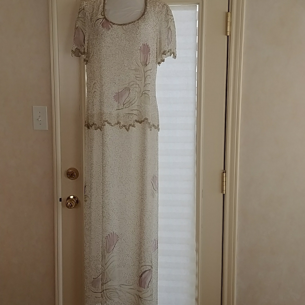 Vintage Full- length beaded Gown